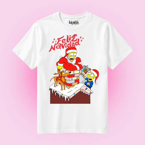 POLERA NAVIDAD HOMERO SIMPSONS BART