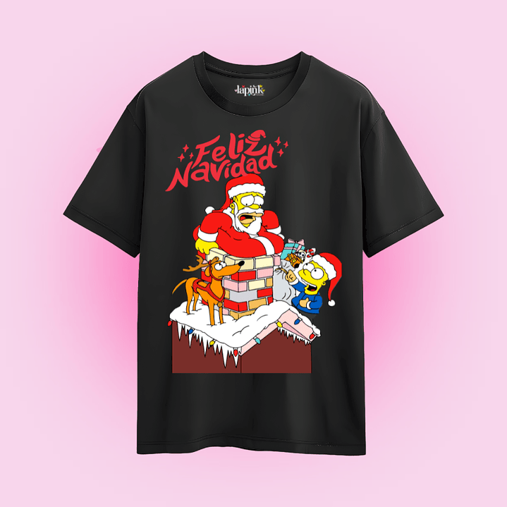 POLERA NAVIDAD HOMERO SIMPSONS BART 2