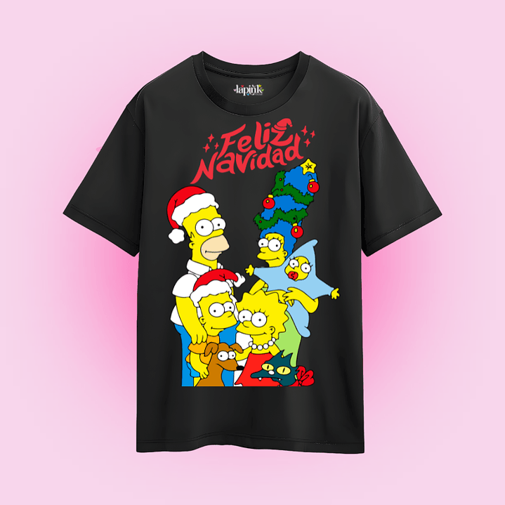 POLERA NAVIDAD HOMERO LOS SIMPSONS FAMILIA  2