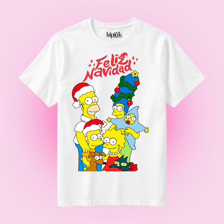 POLERA NAVIDAD HOMERO LOS SIMPSONS FAMILIA  1