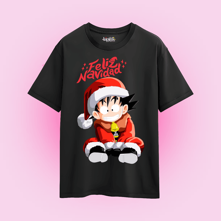 POLERA NAVIDAD DRAGON BALL GOKU 2