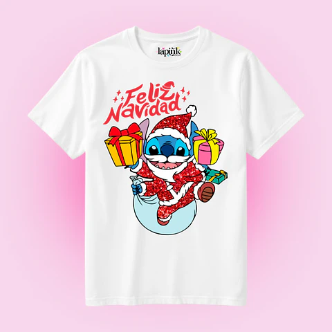 POLERA NAVIDAD STICH DISNEY