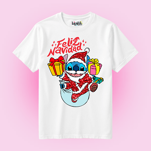 POLERA NAVIDAD STICH DISNEY