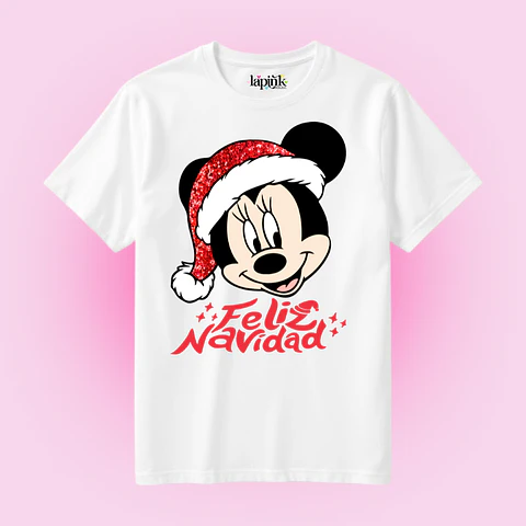 POLERA NAVIDAD MINNEY MICKEY MOUSE DISNEY