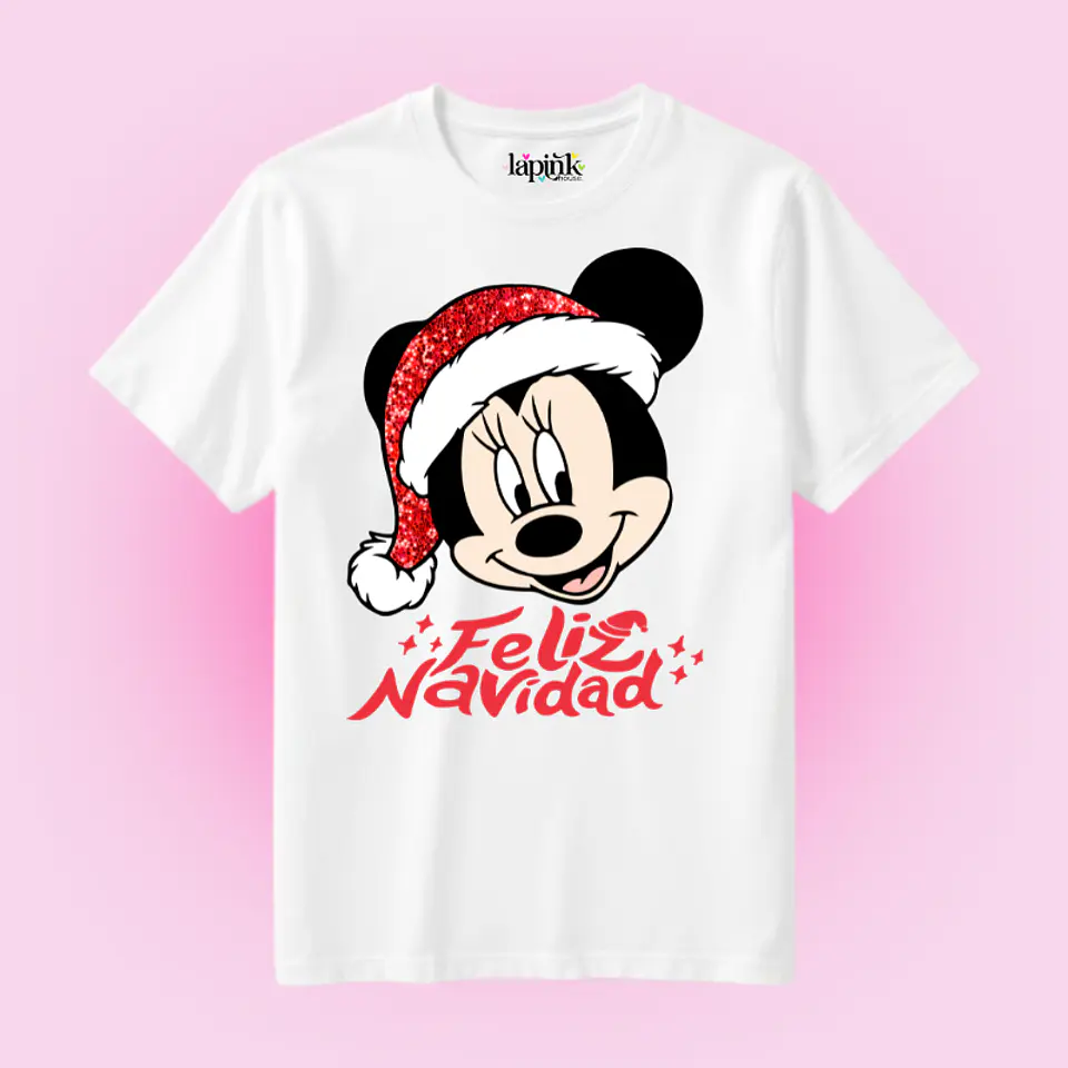 POLERA NAVIDAD MINNEY MICKEY MOUSE DISNEY 1
