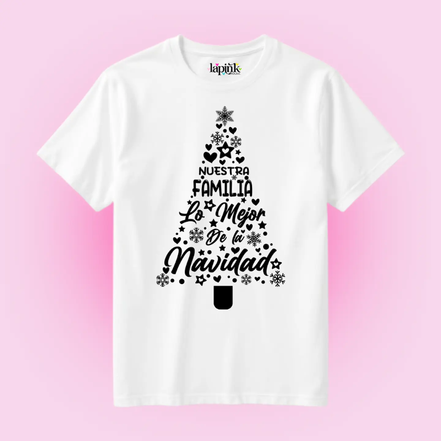 POLERA NAVIDAD NUESTRA FAMILIA LO MEJOR DE LA NAVIDAD 1