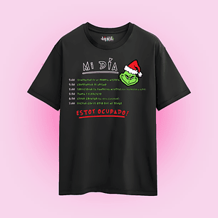 POLERA NAVIDAD GRINCH ESTOY OCUPADO 2
