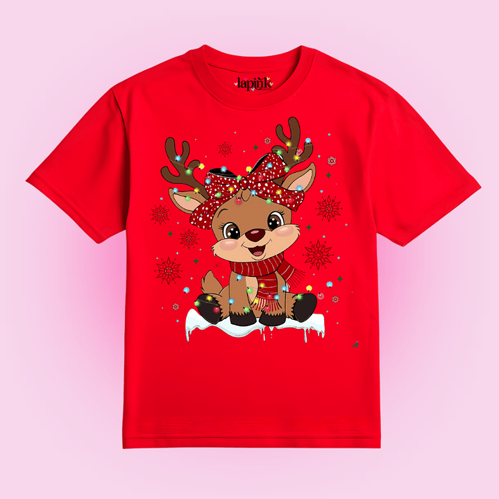 POLERA NAVIDAD FELIZ NAVIDAD RENO 2