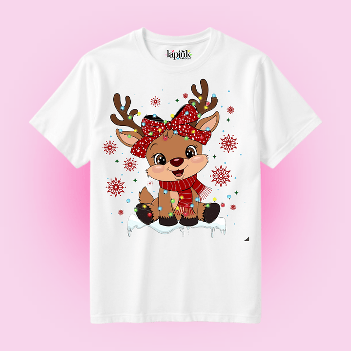 POLERA NAVIDAD FELIZ NAVIDAD RENO 1