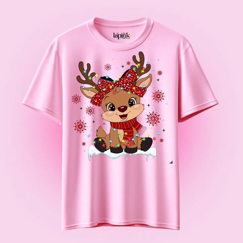 POLERA NAVIDAD FELIZ NAVIDAD RENO 3