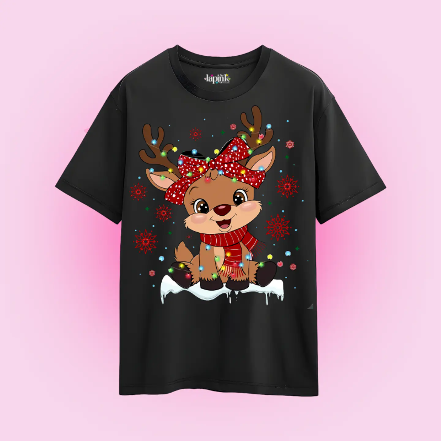 POLERA NAVIDAD FELIZ NAVIDAD RENO 4