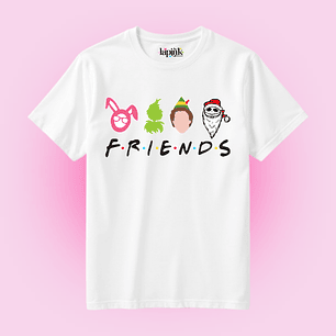POLERA NAVIDAD FRIENDS TV MOVIES