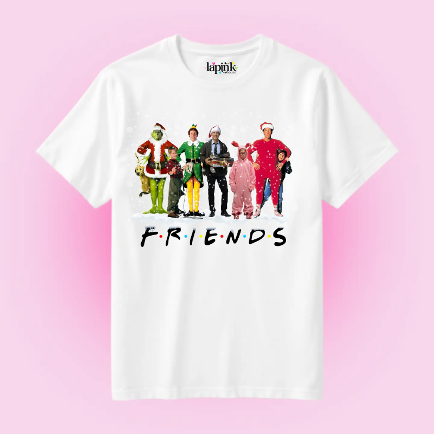 POLERA NAVIDAD CHRISTMAS FRIENDS CLASICOS TV 1