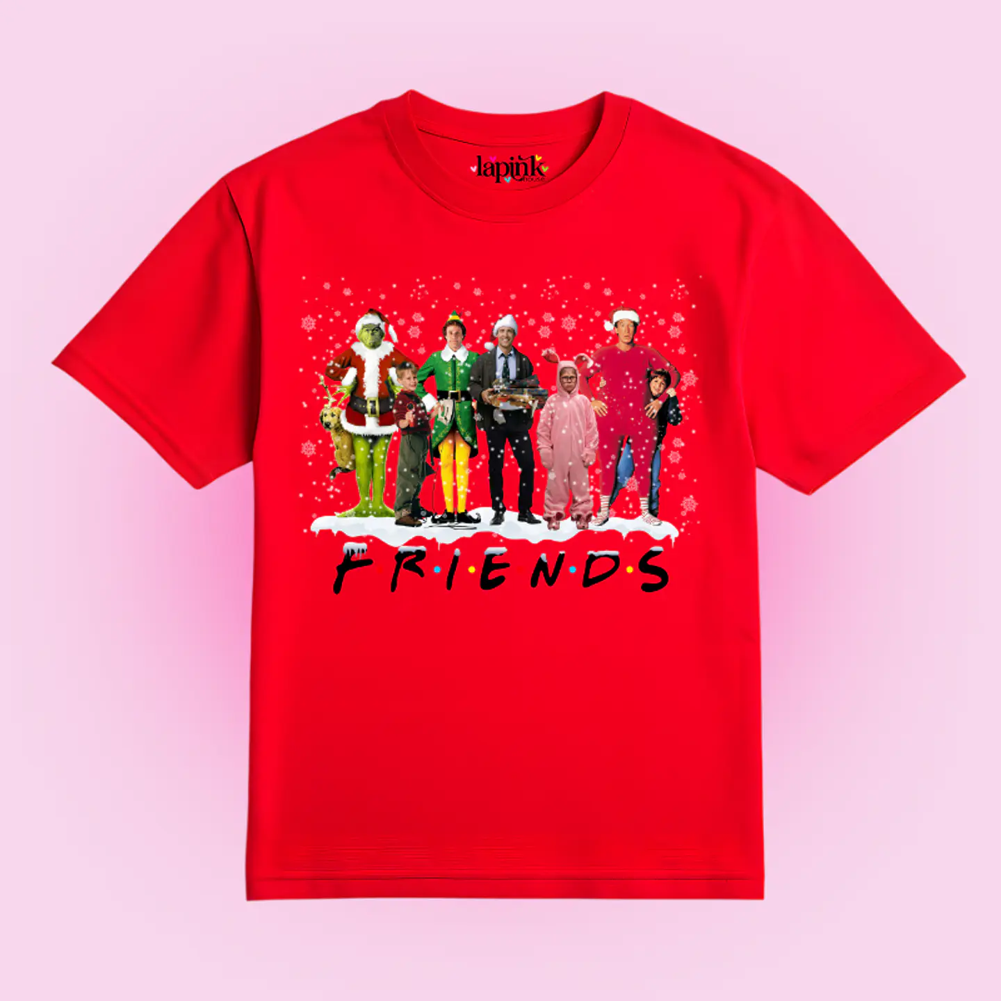 POLERA NAVIDAD CHRISTMAS FRIENDS CLASICOS TV 2