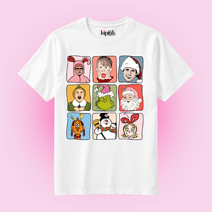 POLERA NAVIDAD CHRISTMAS CLASICOS TV