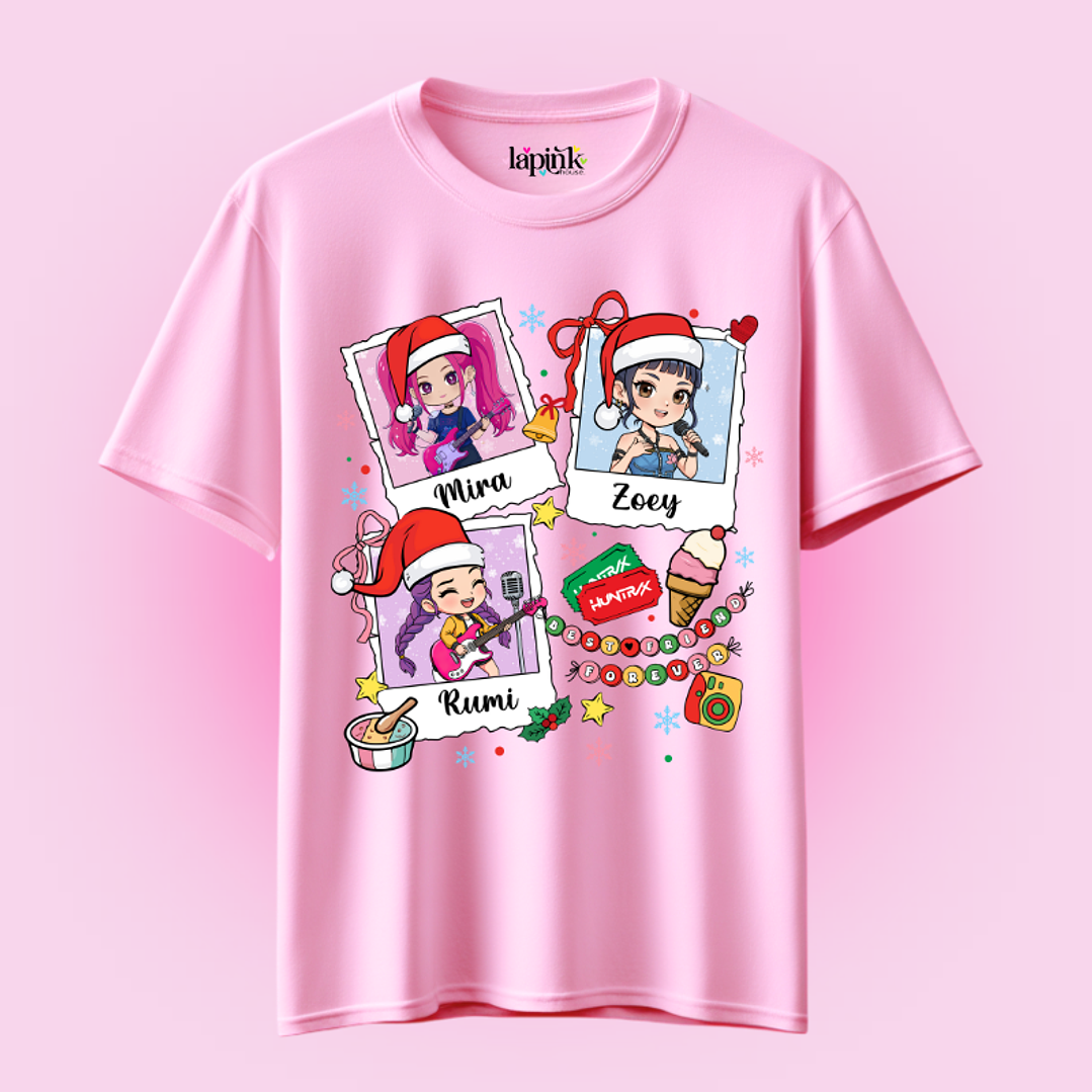 POLERA NAVIDAD HUNTRIX DEMON HUNTERS KPOP 4