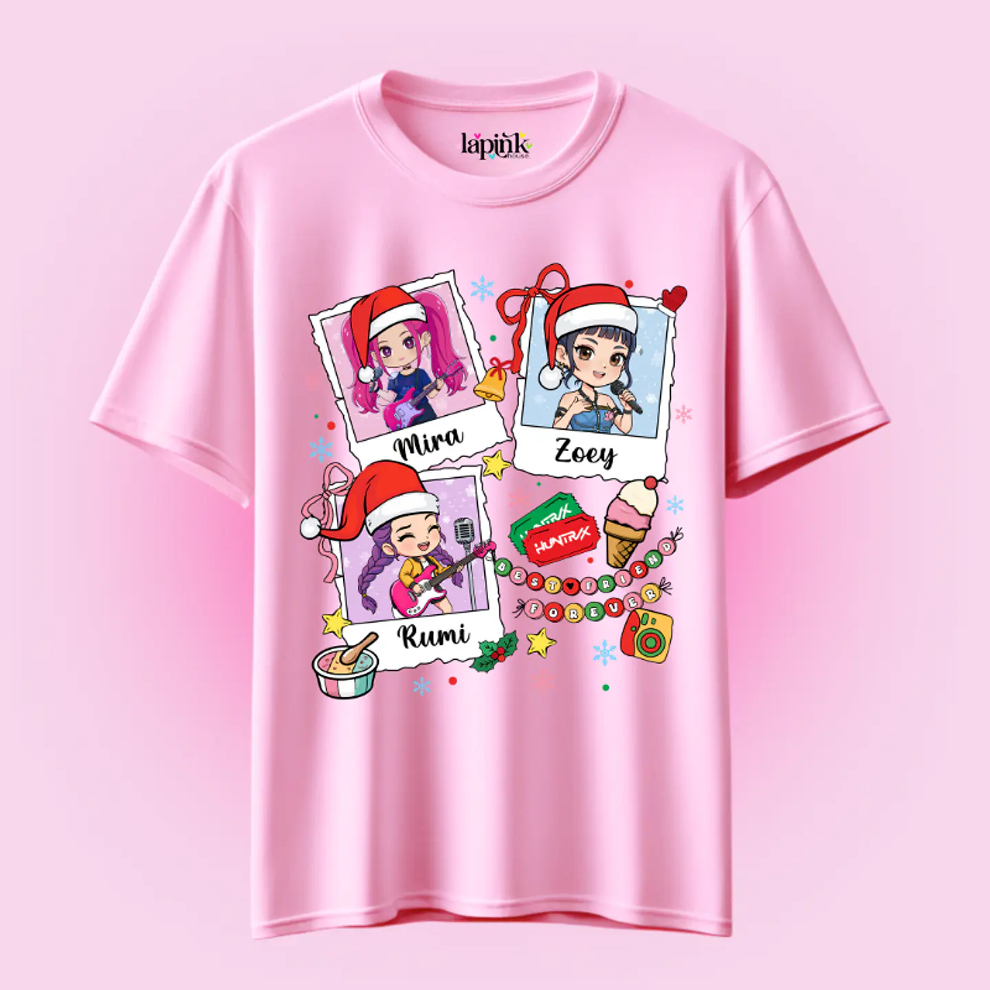 POLERA NAVIDAD HUNTRIX DEMON HUNTERS KPOP 4