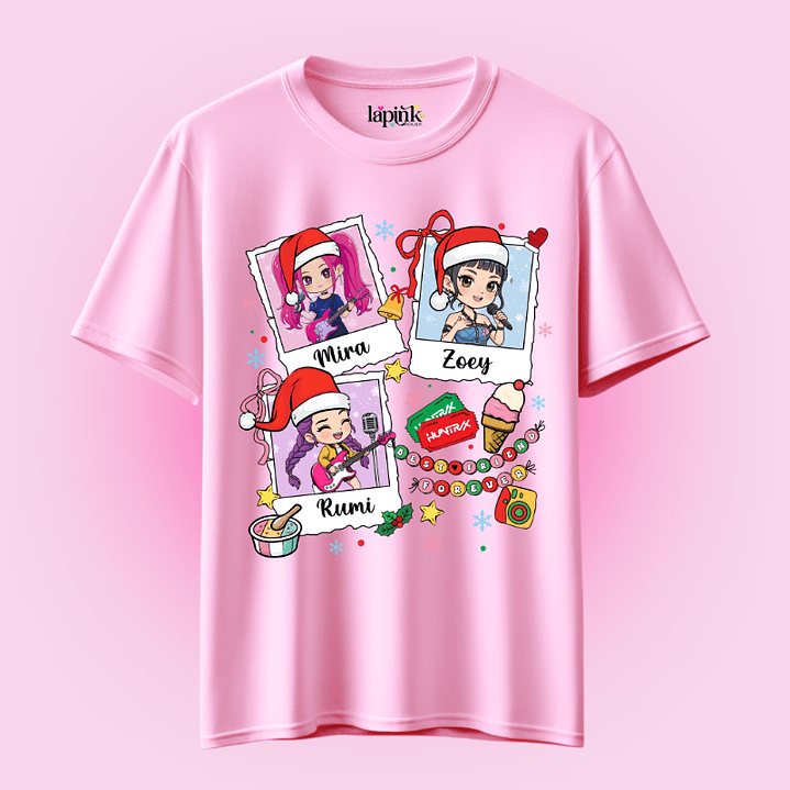 POLERA NAVIDAD HUNTRIX DEMON HUNTERS KPOP 4