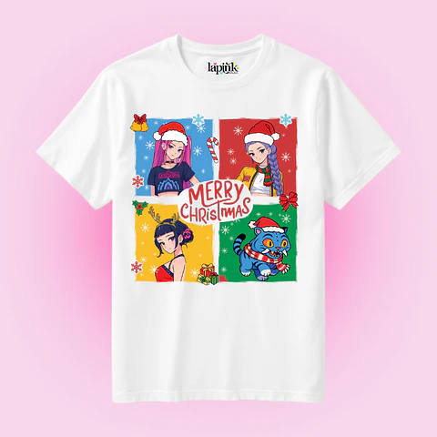 POLERA NAVIDAD HUNTRIX DEMON HUNTERS K-POP