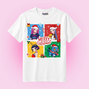 POLERA NAVIDAD HUNTRIX DEMON HUNTERS K-POP