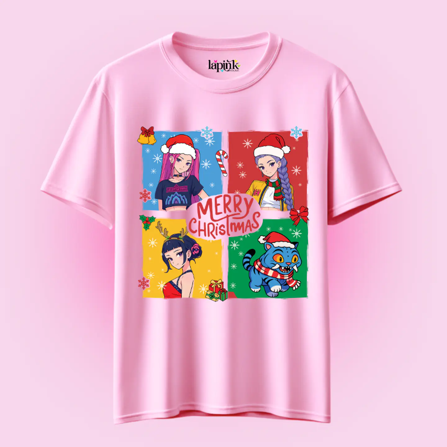 POLERA NAVIDAD HUNTRIX DEMON HUNTERS K-POP 3