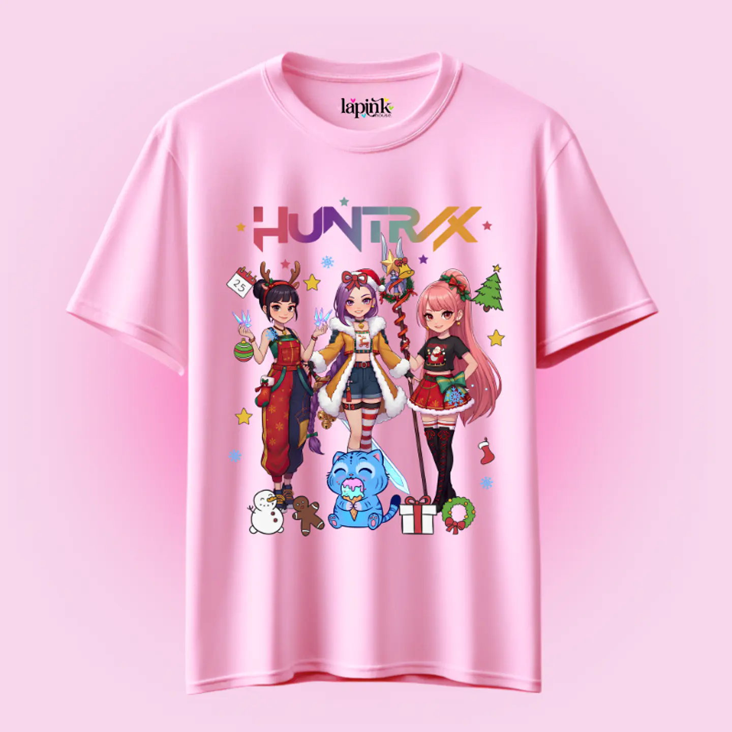 POLERA NAVIDAD HUNTRIX DEMON HUNTERS K-POP 3