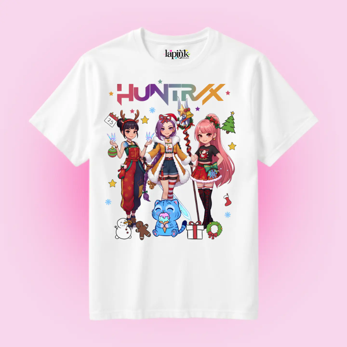 POLERA NAVIDAD HUNTRIX DEMON HUNTERS K-POP 1