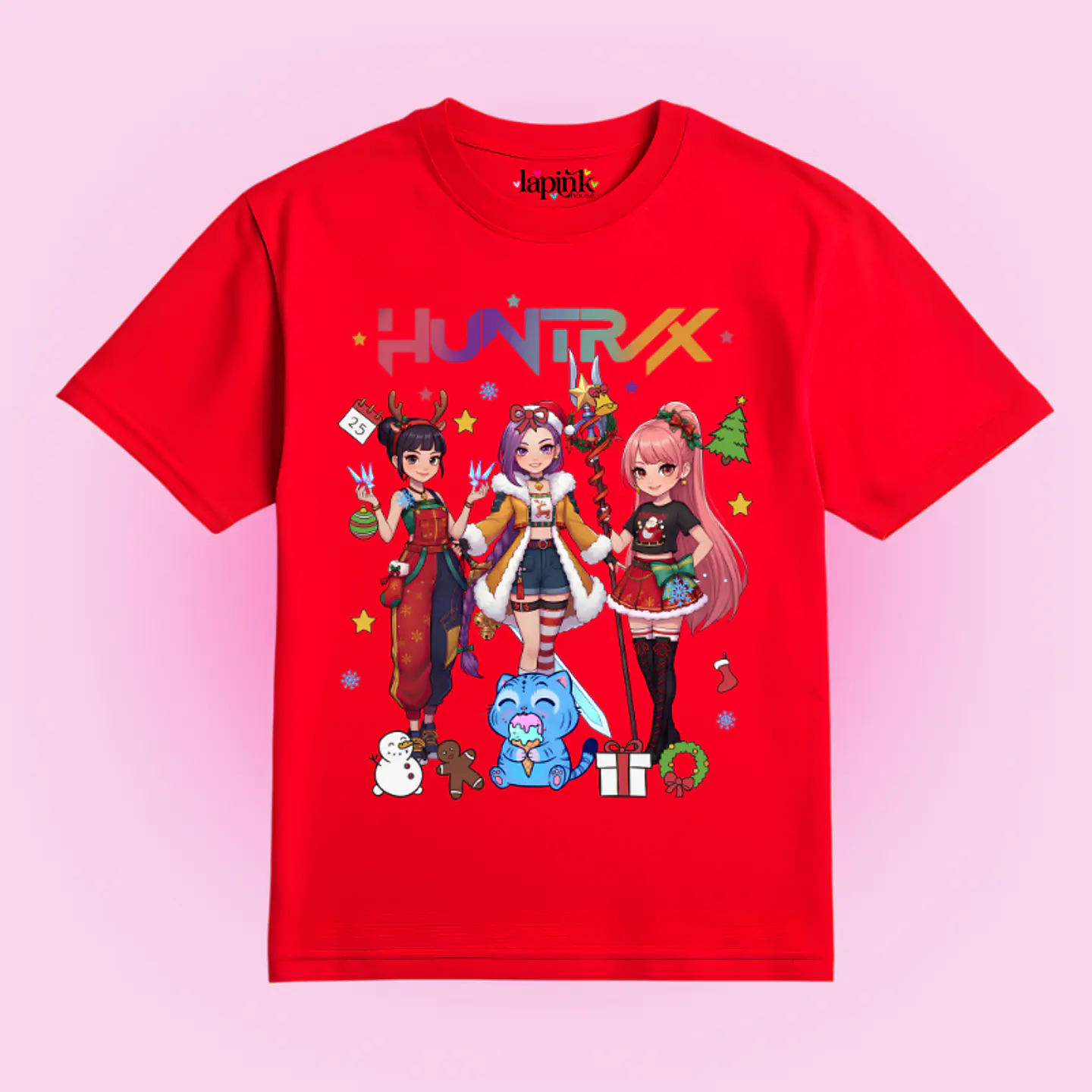 POLERA NAVIDAD HUNTRIX DEMON HUNTERS K-POP 4
