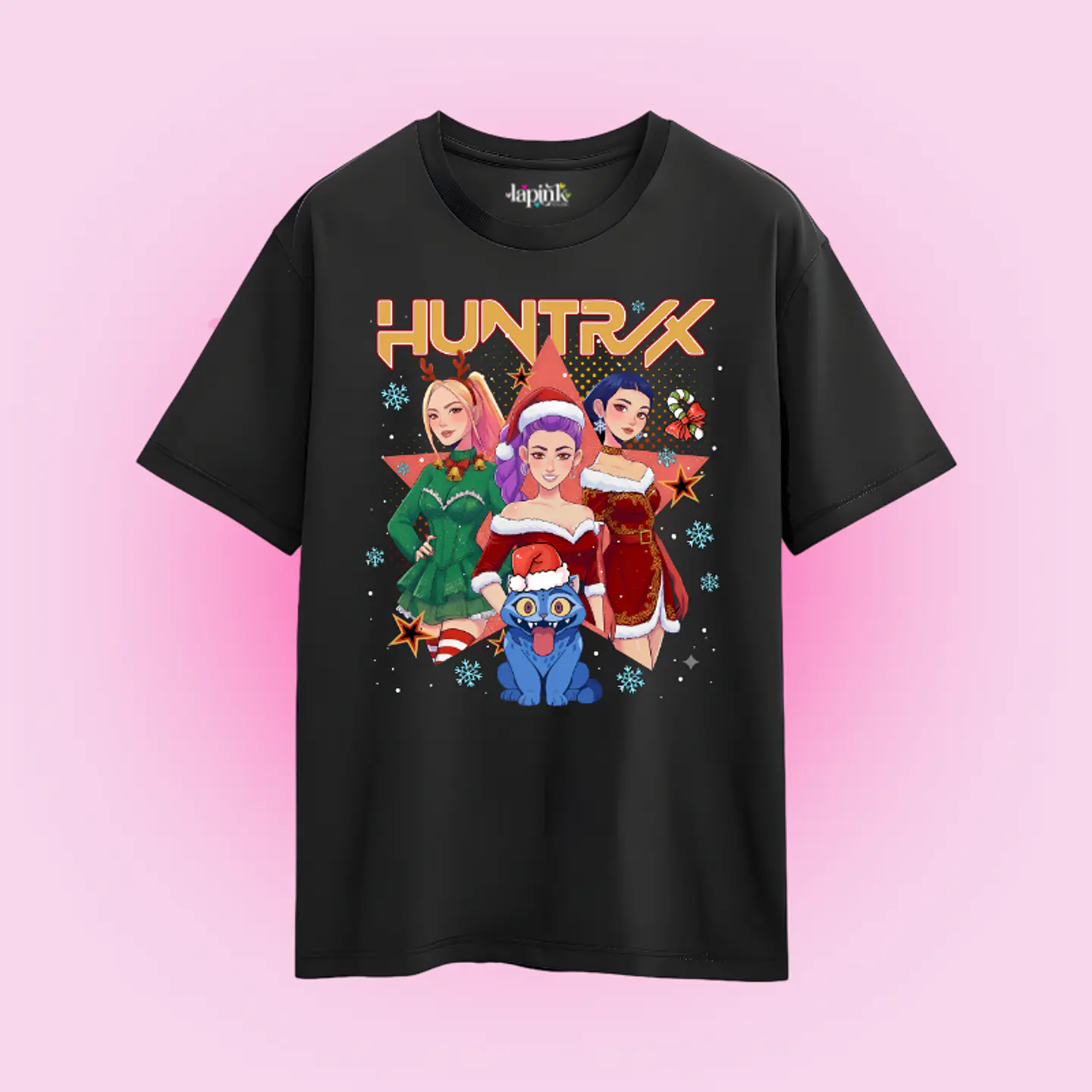 POLERA NAVIDAD HUNTRIX DEMON HUNTERS K-POP 4