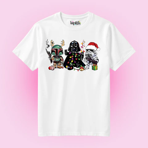 POLERA NAVIDAD STAR WARS DARTH VADER STORMTROOPER 