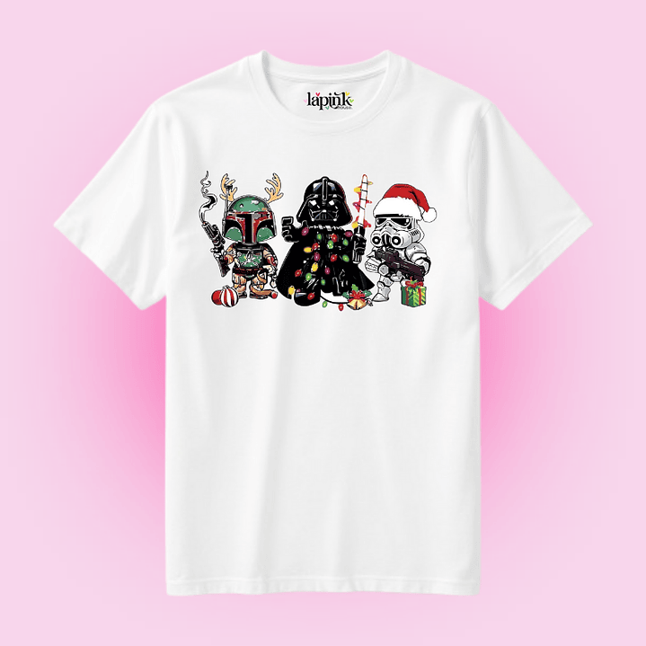 POLERA NAVIDAD STAR WARS DARTH VADER STORMTROOPER  1