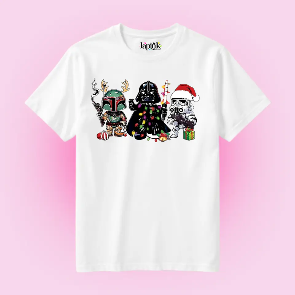 POLERA NAVIDAD STAR WARS DARTH VADER STORMTROOPER  1