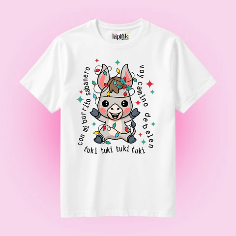 POLERA NAVIDAD BURRITO SABANERO 
