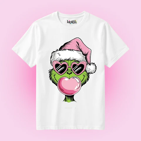 POLERA NAVIDAD GRINCH PINK 