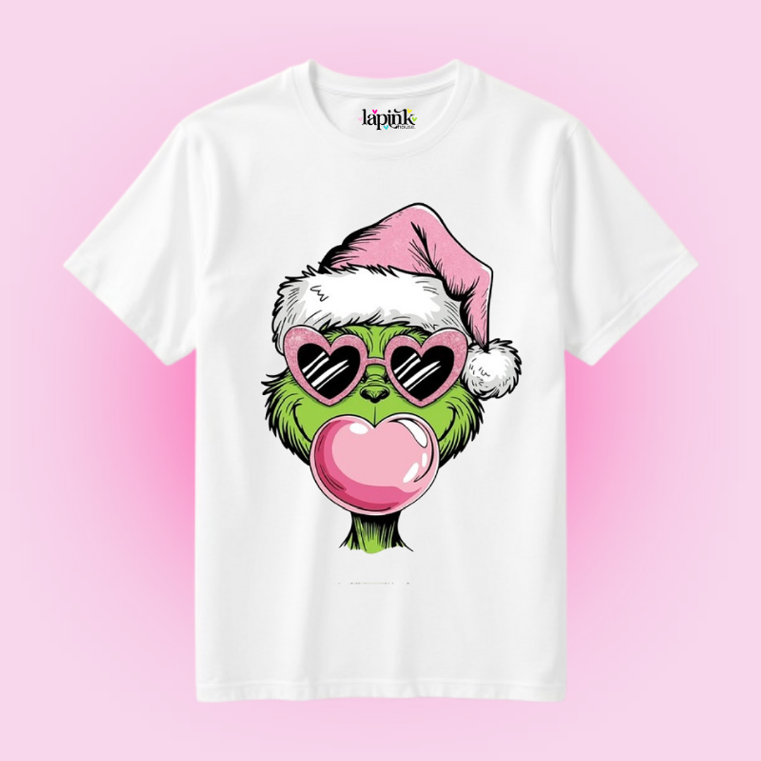 POLERA NAVIDAD GRINCH PINK  1