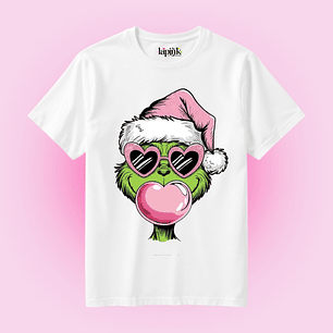 POLERA NAVIDAD GRINCH PINK 