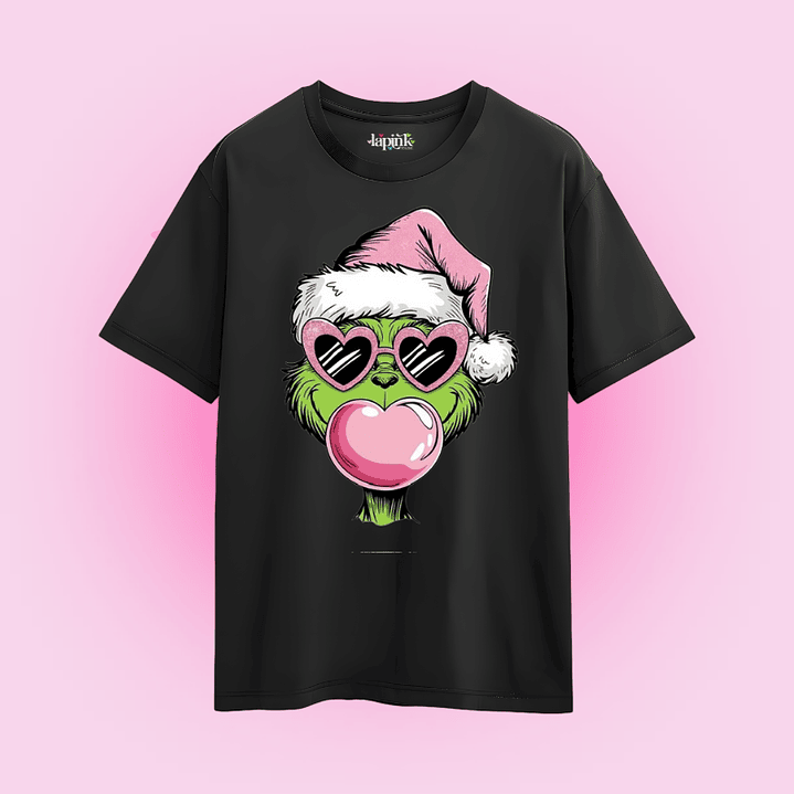 POLERA NAVIDAD GRINCH PINK  2