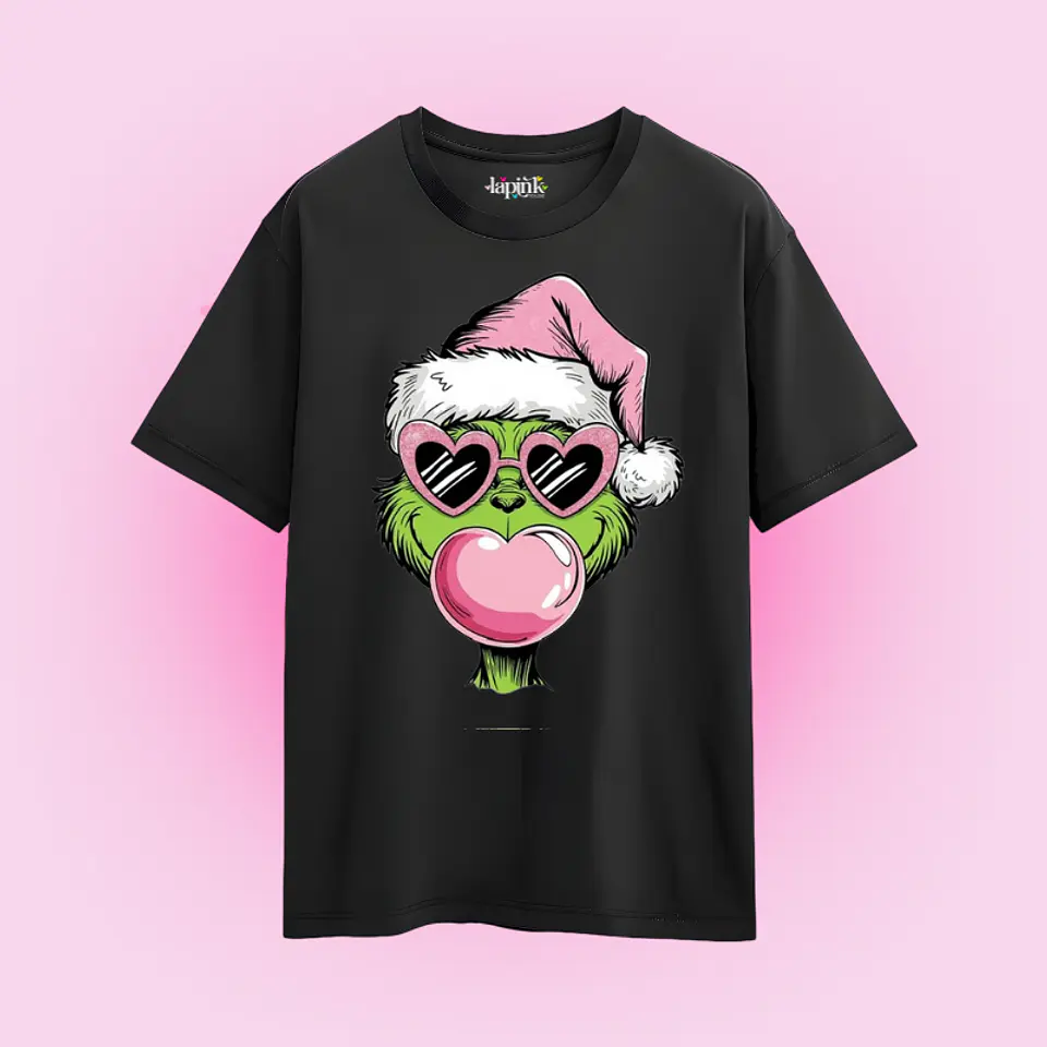 POLERA NAVIDAD GRINCH PINK  2