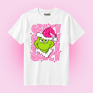POLERA NAVIDAD GRINCH PINK 