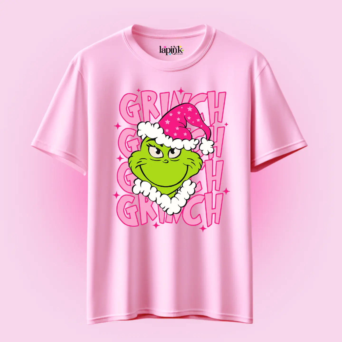 POLERA NAVIDAD GRINCH PINK  2