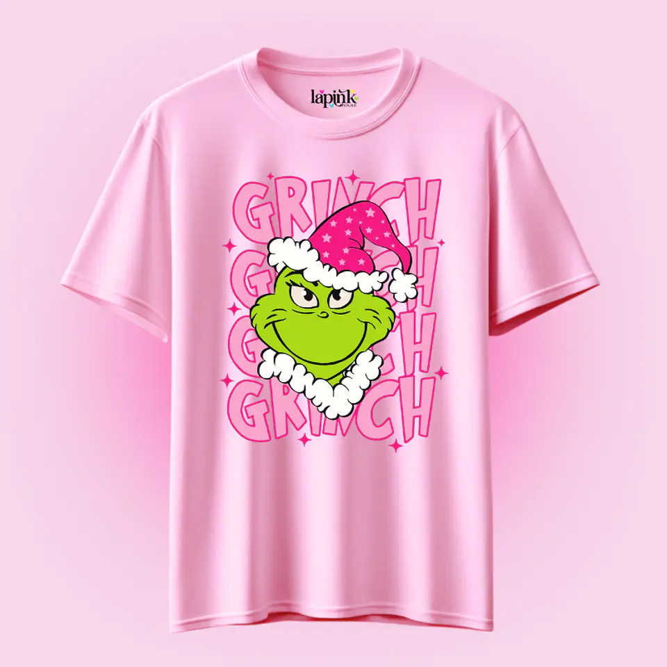 POLERA NAVIDAD GRINCH PINK  2