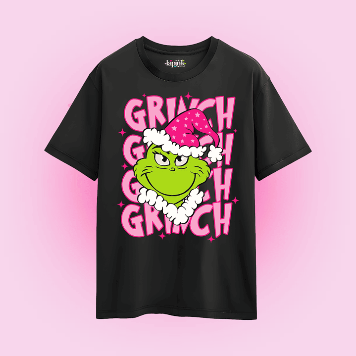 POLERA NAVIDAD GRINCH PINK  3