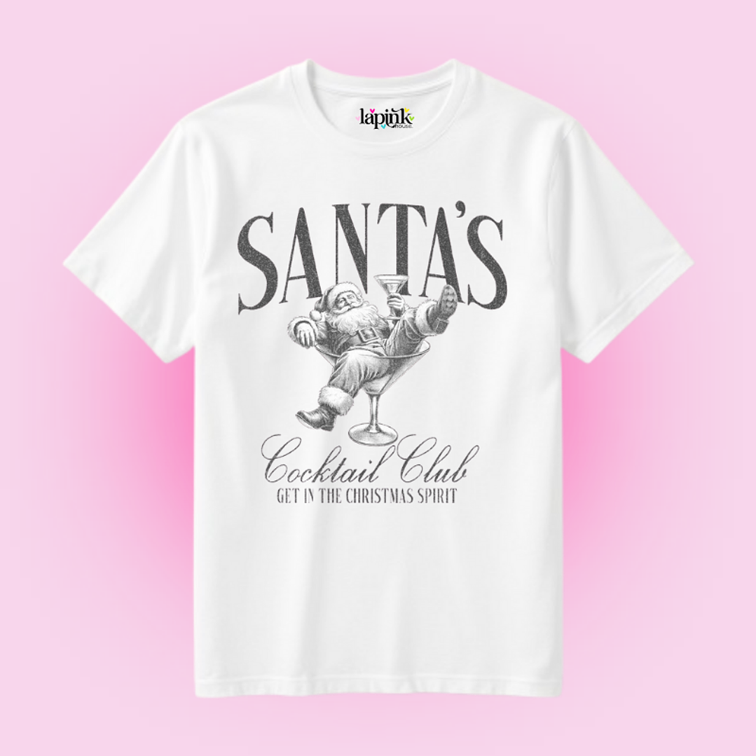 POLERA NAVIDAD SANTA'S COCKTAIL CLUB 1