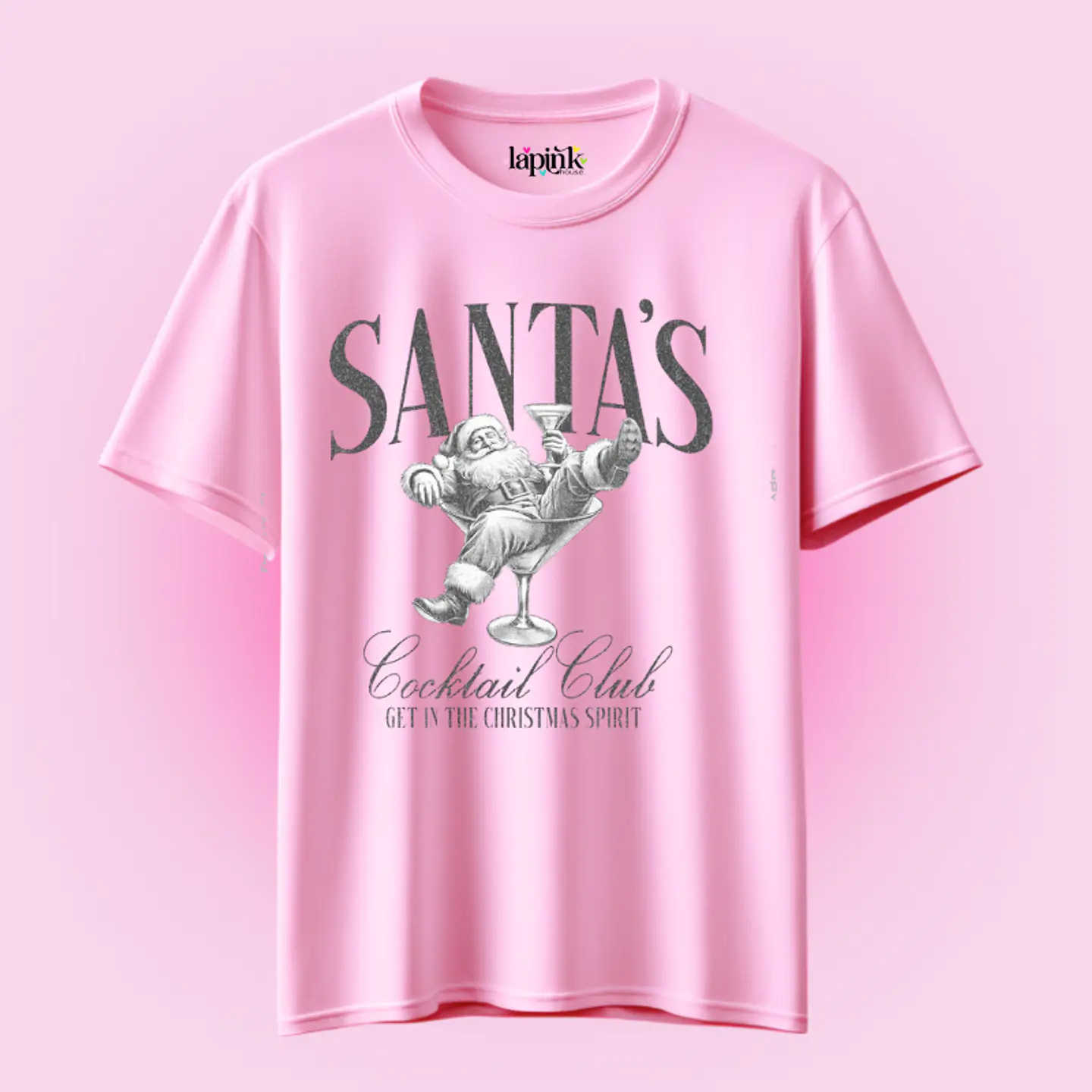 POLERA NAVIDAD SANTA'S COCKTAIL CLUB 2