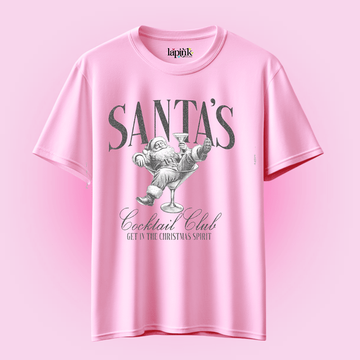 POLERA NAVIDAD SANTA'S COCKTAIL CLUB 2