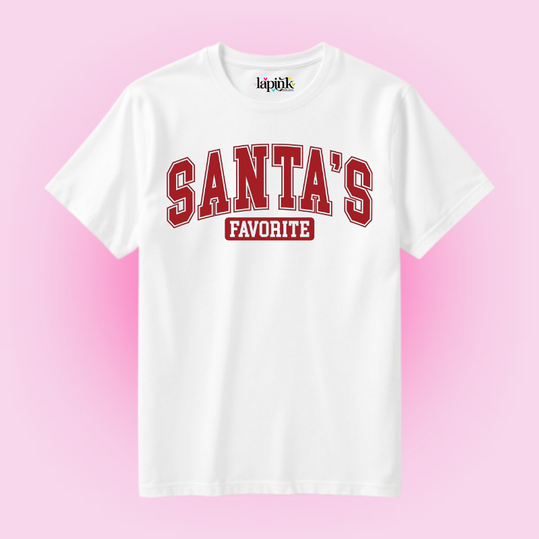 POLERA NAVIDAD SANTA'S FAVORITE 1