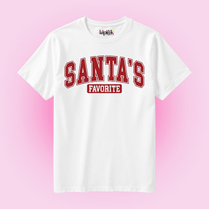 POLERA NAVIDAD SANTA'S FAVORITE