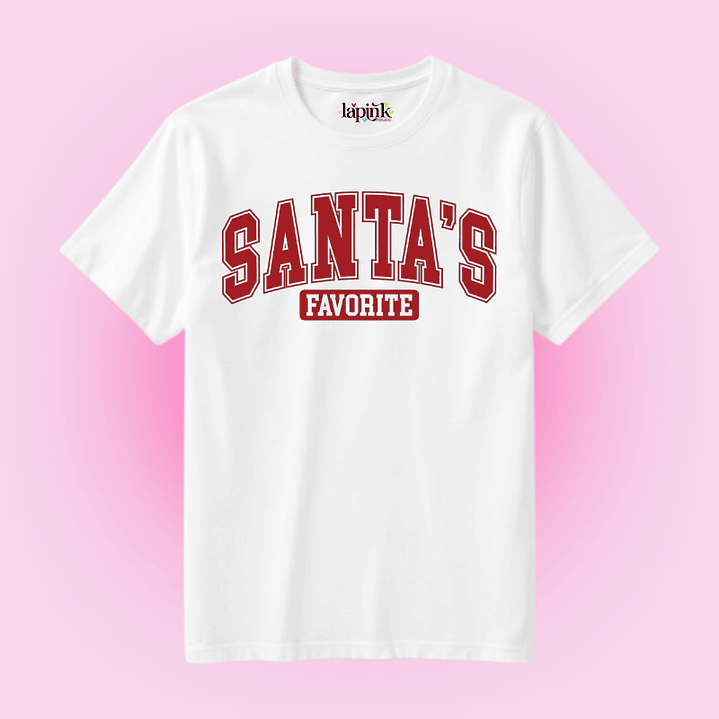 POLERA NAVIDAD SANTA'S FAVORITE 1