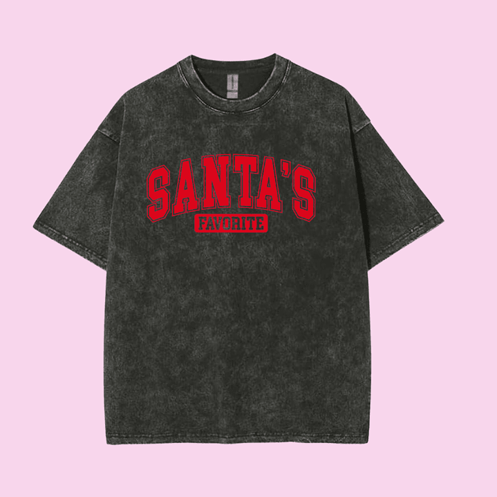 POLERA NAVIDAD SANTA'S FAVORITE 3