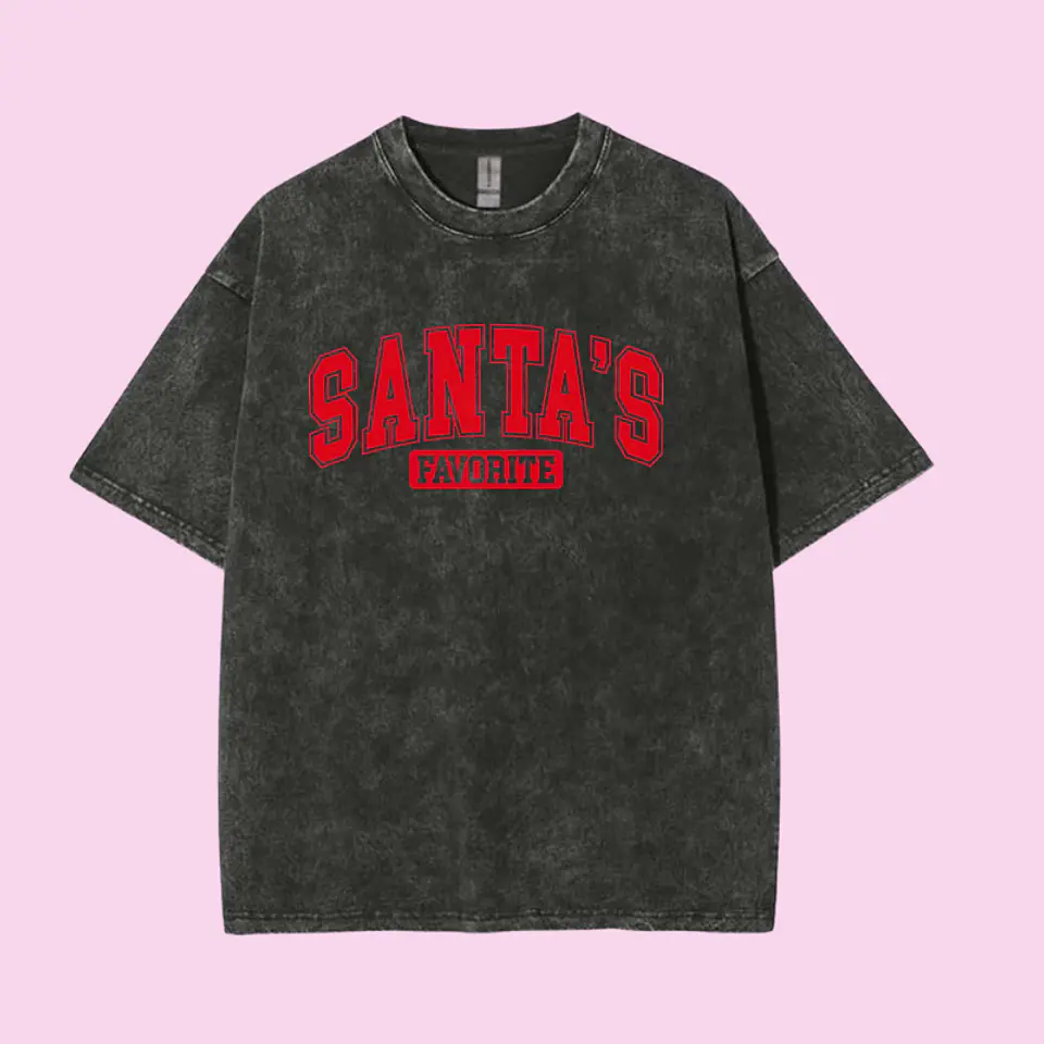 POLERA NAVIDAD SANTA'S FAVORITE 3